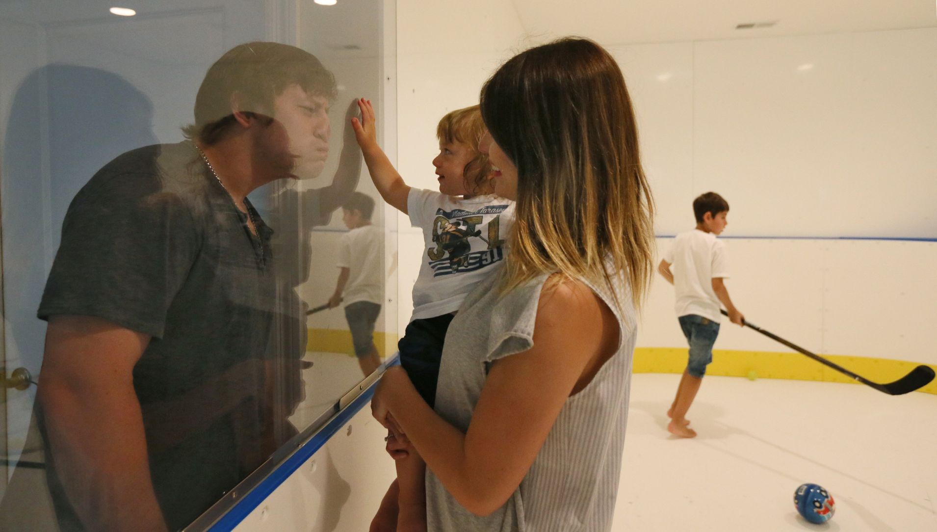 St. Louis Blues forward Vladimir Tarasenko and his family